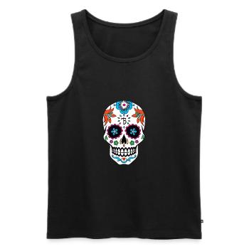 Shirt Blue Taco Kopenhagen - Männer Premium Bio Tank Top - Schwarz - Vorne - Michal (187cm)
