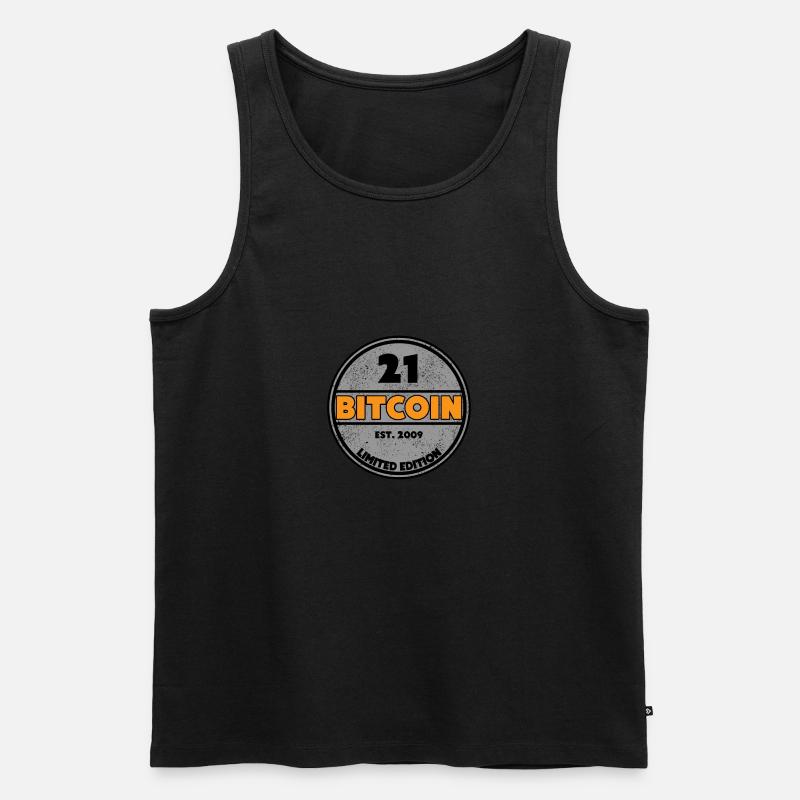 Bitcoin 21 Limited Edition - Männer Premium Bio Tank Top - Schwarz