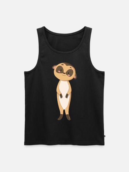 Suricate Mangust - Débardeur bio Premium Homme - noir