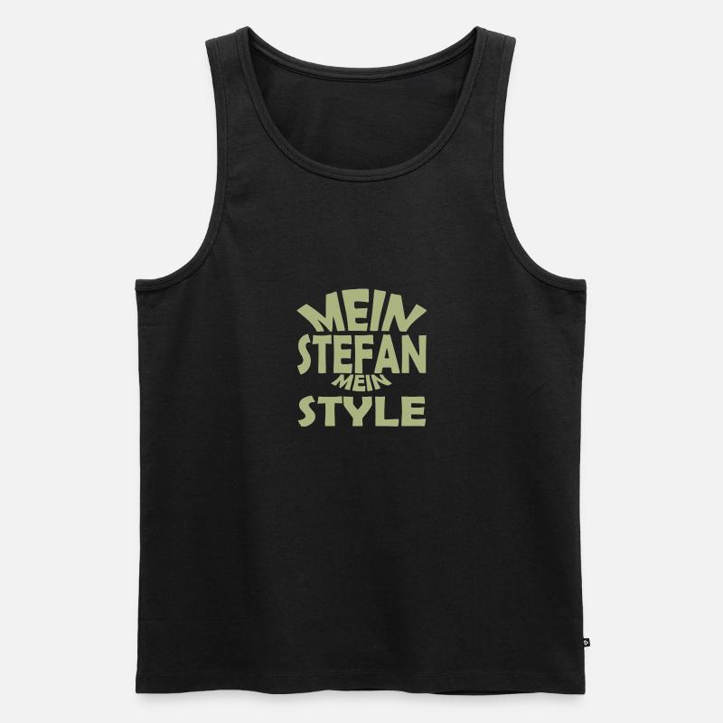 Stefan - Männer Premium Bio Tank Top - Schwarz