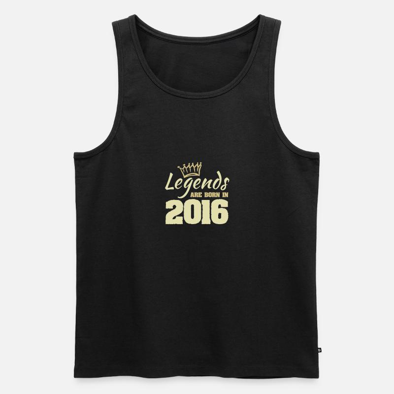 2016 - Männer Premium Bio Tank Top - Schwarz