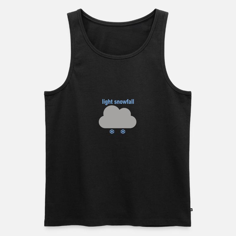 light snowfall - Männer Premium Bio Tank Top - Schwarz