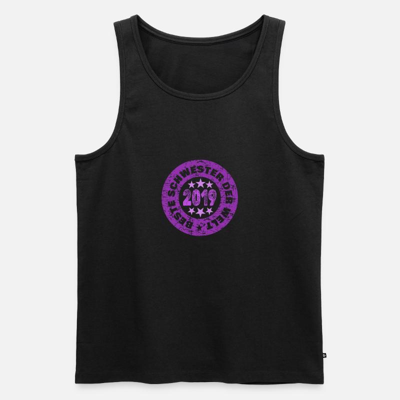 2019 - Männer Premium Bio Tank Top - Schwarz