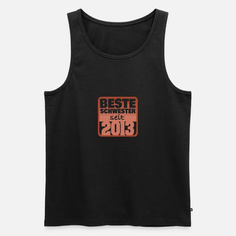 Witzig 2013 - Männer Premium Bio Tank Top - Schwarz
