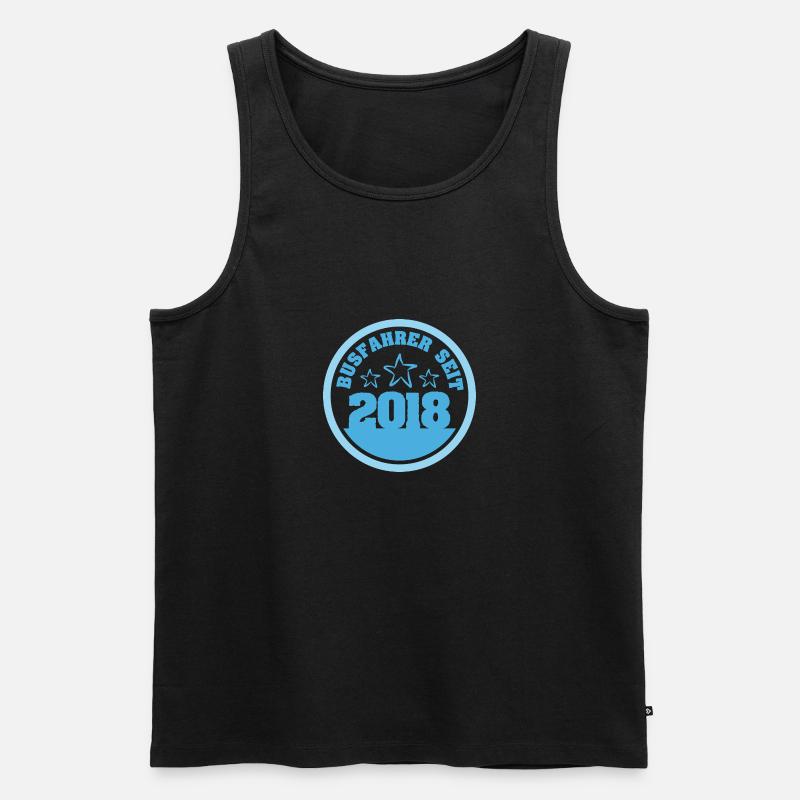 Bus 2018 - Männer Premium Bio Tank Top - Schwarz