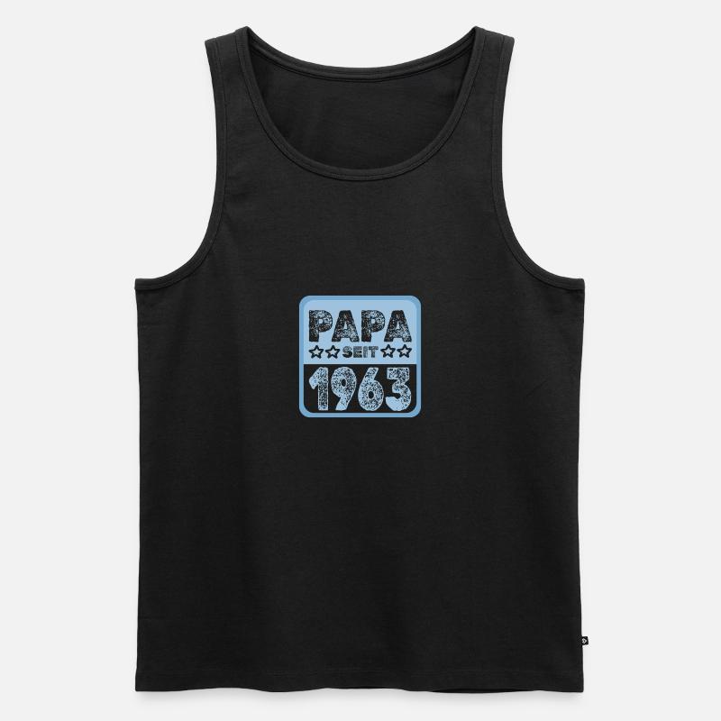 Jahr 1963 - Männer Premium Bio Tank Top - Schwarz
