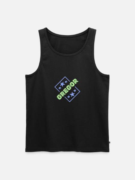Geschenk für Gregor - Männer Premium Bio Tank Top - Schwarz