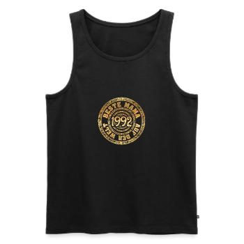 Mutter 1992 - Männer Premium Bio Tank Top - Schwarz - Vorne - Michal (187cm)