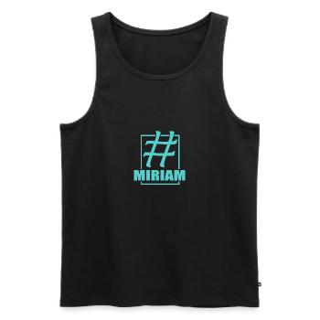 Gift for Miriam - Men's Premium Organic Tank Top - black - Front - Michal (187cm)