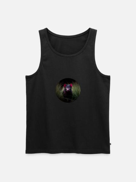 Lurking Tasmanian Devil - Men's Premium Organic Tank Top - black