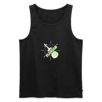 Orchestra Florian - Men's Premium Organic Tank Top - black - Front - AI Model Male 178 light (178cm)