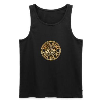 Mama 2004 - Männer Premium Bio Tank Top - Schwarz - Vorne - Michal (187cm)