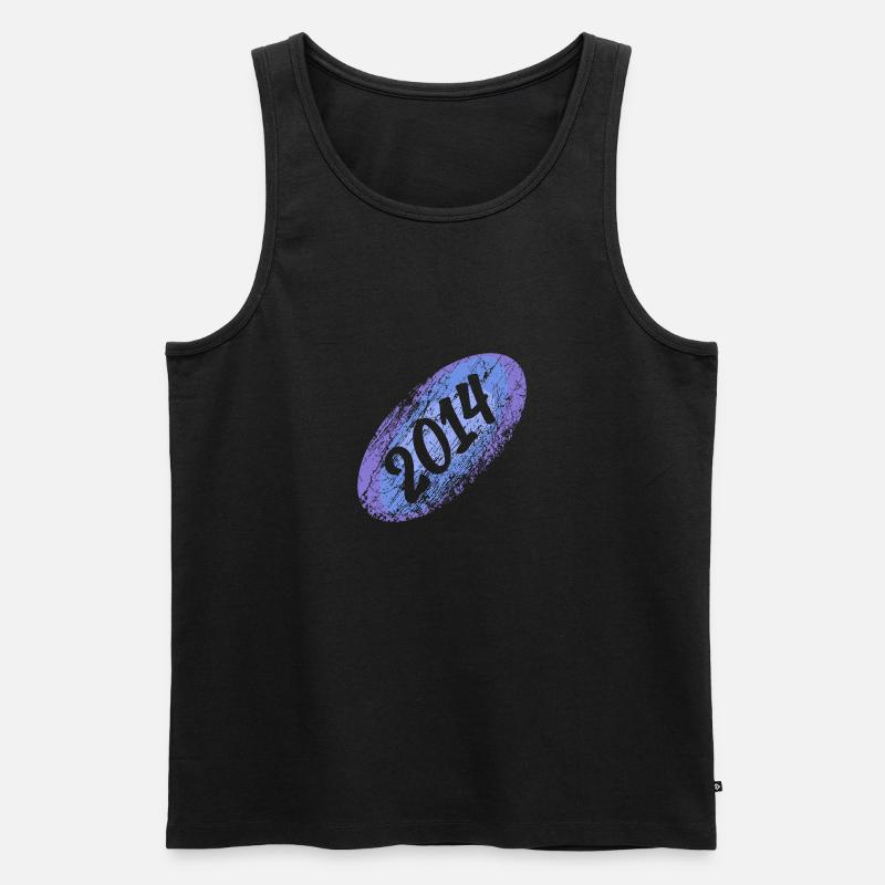 Witzig 2014 - Männer Premium Bio Tank Top - Schwarz