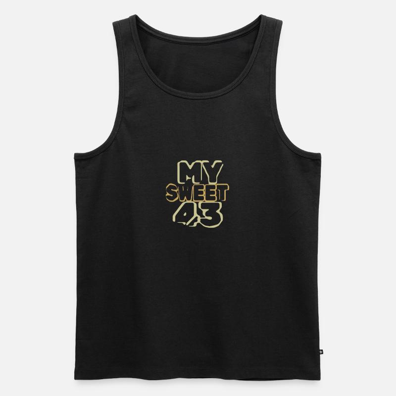 Süß 43 - Männer Premium Bio Tank Top - Schwarz