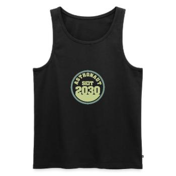 geboren 2030 - Männer Premium Bio Tank Top - Schwarz - Vorne - AI Model Male 178 light (178cm)