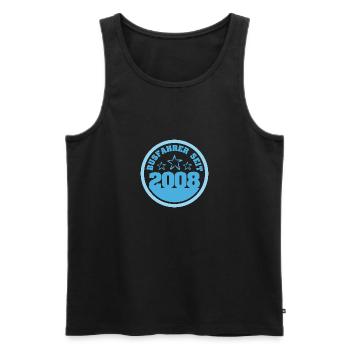 Busfahrer 2008 - Männer Premium Bio Tank Top - Schwarz - Vorne - Michal (187cm)