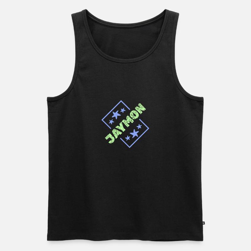 Jaymon - Männer Premium Bio Tank Top - Schwarz
