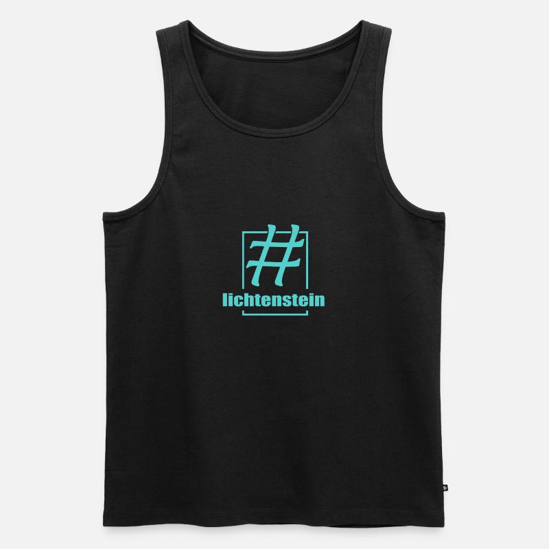 LichtensteinLichtenstein - Männer Premium Bio Tank Top - Schwarz