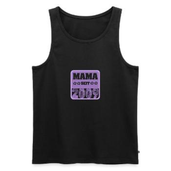 Mutti 2009 - Männer Premium Bio Tank Top - Schwarz - Vorne - Michal (187cm)