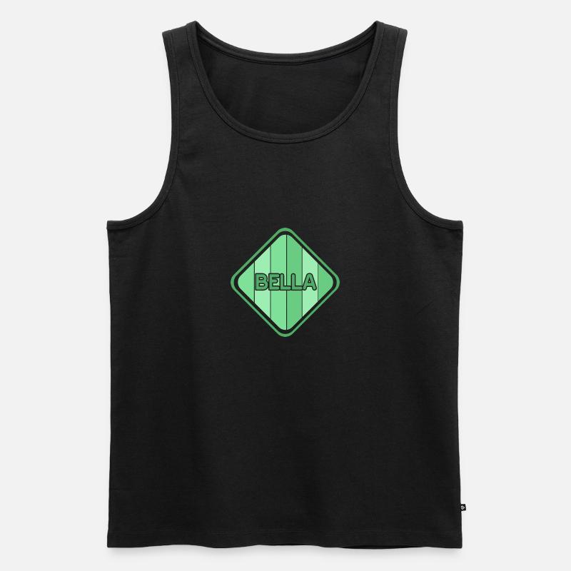 Bella - Männer Premium Bio Tank Top - Schwarz
