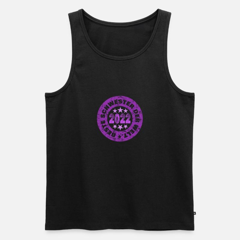 Schwester 2022 - Männer Premium Bio Tank Top - Schwarz