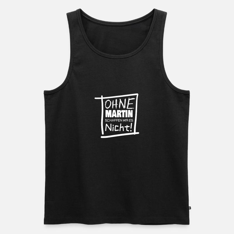 Männername martin - Männer Premium Bio Tank Top - Schwarz