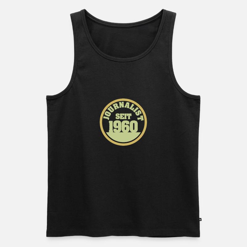 1960 1960 - Männer Premium Bio Tank Top - Schwarz