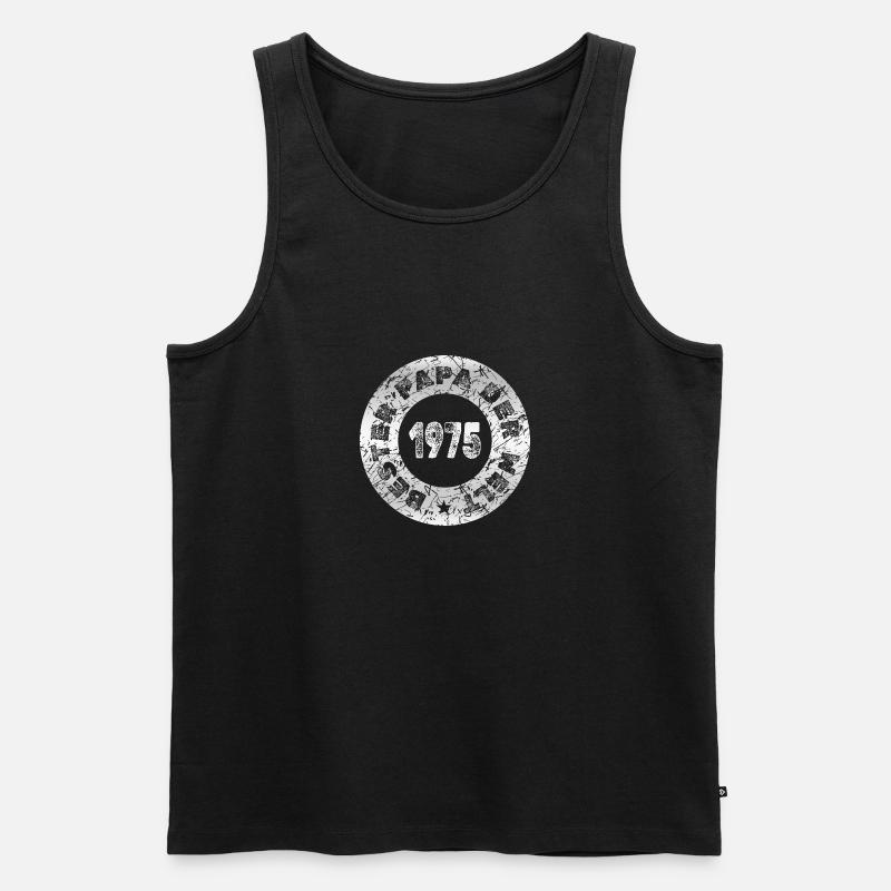 1975 - Männer Premium Bio Tank Top - Schwarz