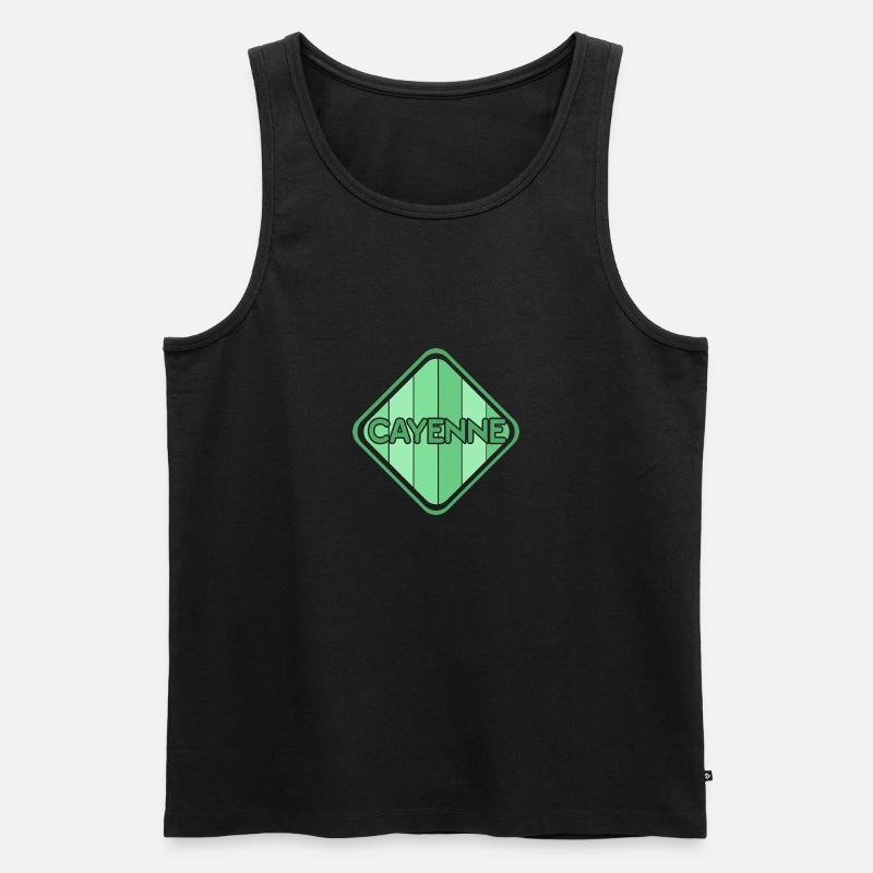 Mädchen Cayenne - Männer Premium Bio Tank Top - Schwarz