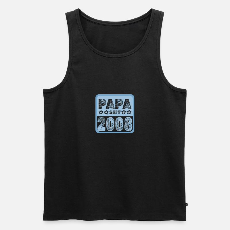 2008 - Männer Premium Bio Tank Top - Schwarz