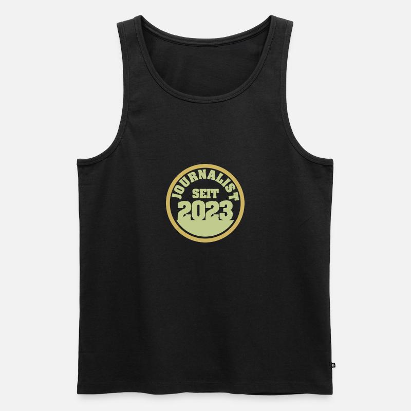 Journalist 2023 - Männer Premium Bio Tank Top - Schwarz