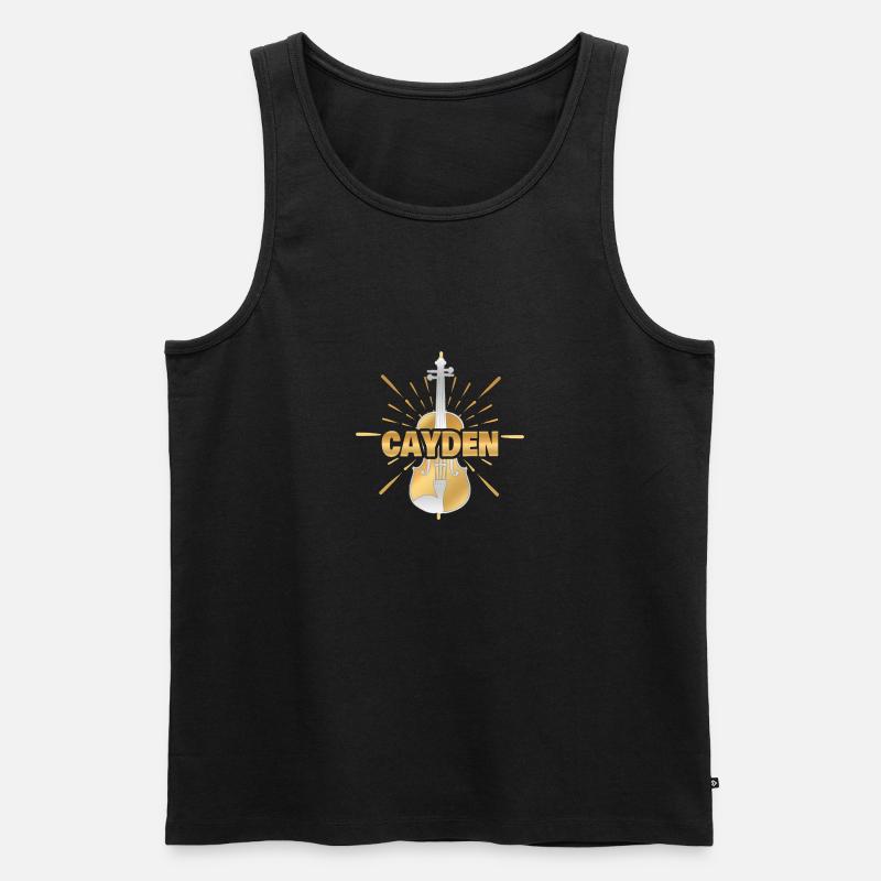 Cayden - Männer Premium Bio Tank Top - Schwarz