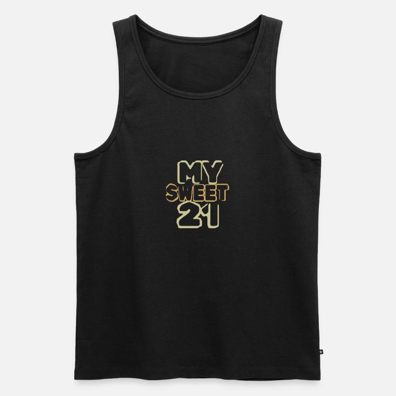 Süß 21 - Männer Premium Bio Tank Top - Schwarz