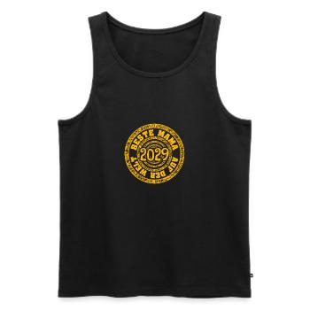 Mum 2029 - Männer Premium Bio Tank Top - Schwarz - Vorne - AI Model Male 178 light (178cm)