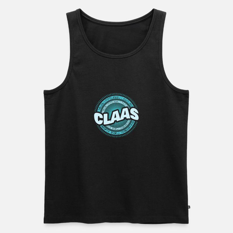Geschenkidee Claas - Männer Premium Bio Tank Top - Schwarz