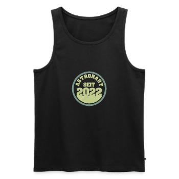 2022 - Men's Premium Organic Tank Top - black - Front - AI Model Male 178 light (178cm)