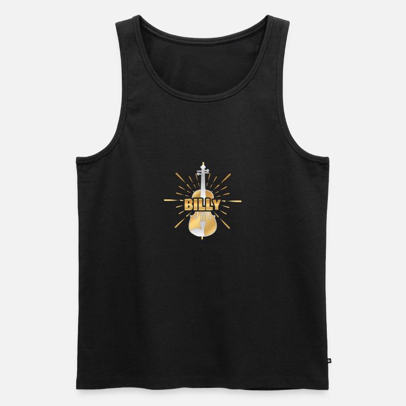 Billy als Violinist - Männer Premium Bio Tank Top - Schwarz
