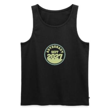 2027 - Men's Premium Organic Tank Top - black - Front - AI Model Male 178 light (178cm)