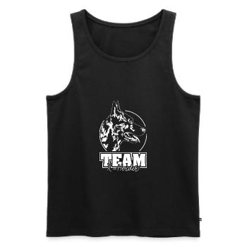 TEAM X - HERDER Chien de sport Wilsigns IGP - Débardeur bio Premium Homme - noir - Devant - Michal (187cm)
