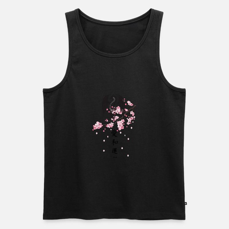 Japanisch - Männer Premium Bio Tank Top - Schwarz