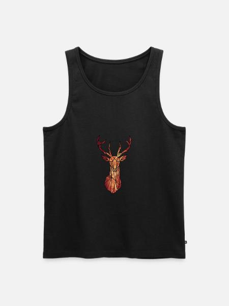 red deer - Men's Premium Organic Tank Top - black