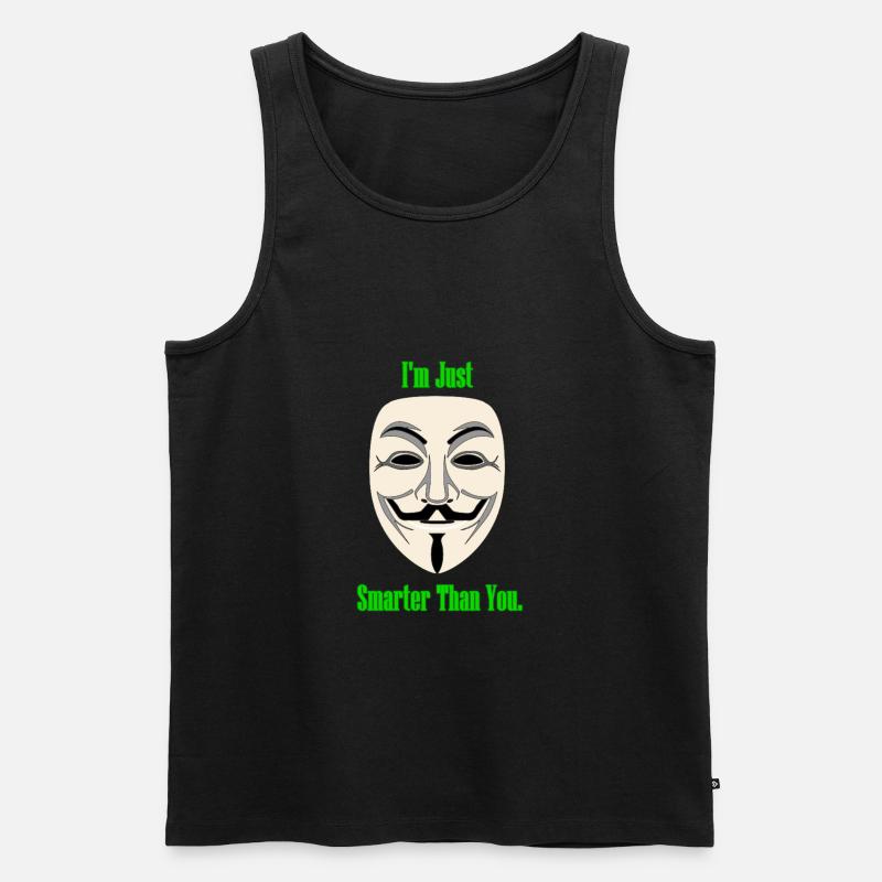 Hacker - Männer Premium Bio Tank Top - Schwarz