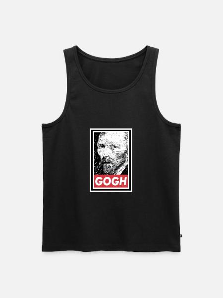 OBÉIR À VAN GOGH - Débardeur bio Premium Homme - noir