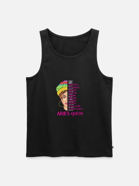 Sternzeichen Widder - Männer Premium Bio Tank Top - Schwarz