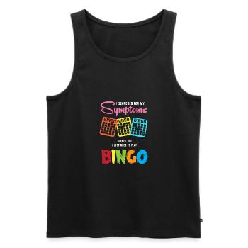 Bingo - Men's Premium Organic Tank Top - black - Front - AI Model Male 178 light (178cm)
