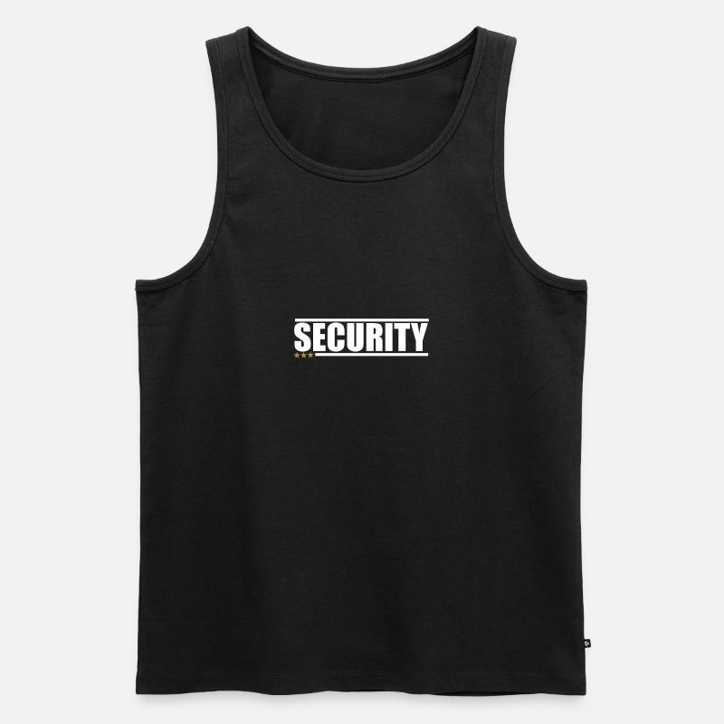 SECURITY - Männer Premium Bio Tank Top - Schwarz