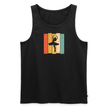 Ballet Shirt - Männer Premium Bio Tank Top - Schwarz - Vorne - AI Model Male 178 light (178cm)