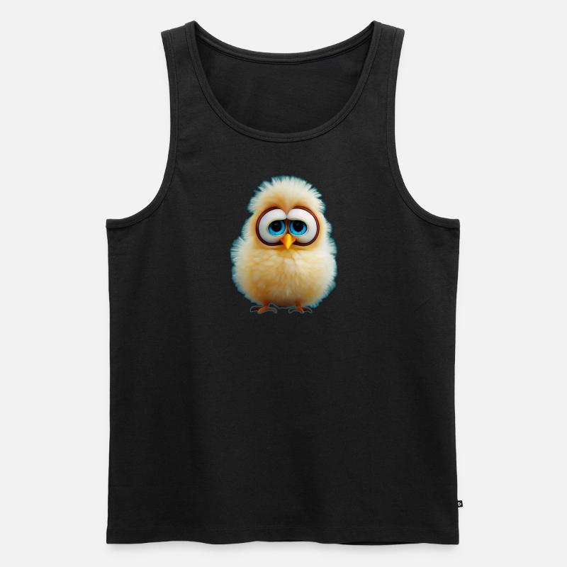 super süßes Kücken - Männer Premium Bio Tank Top - Schwarz