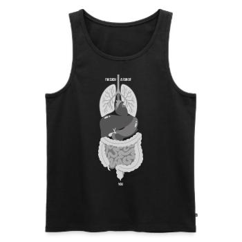 I m such a fan of you - Männer Premium Bio Tank Top - Schwarz - Vorne - Michal (187cm)