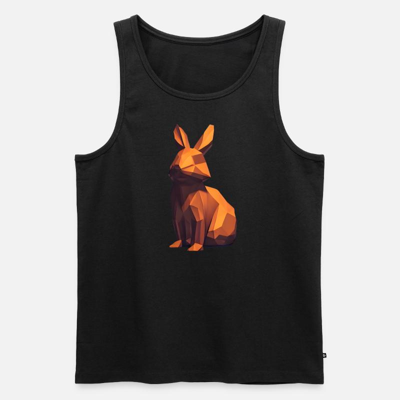 Holzhase - Männer Premium Bio Tank Top - Schwarz